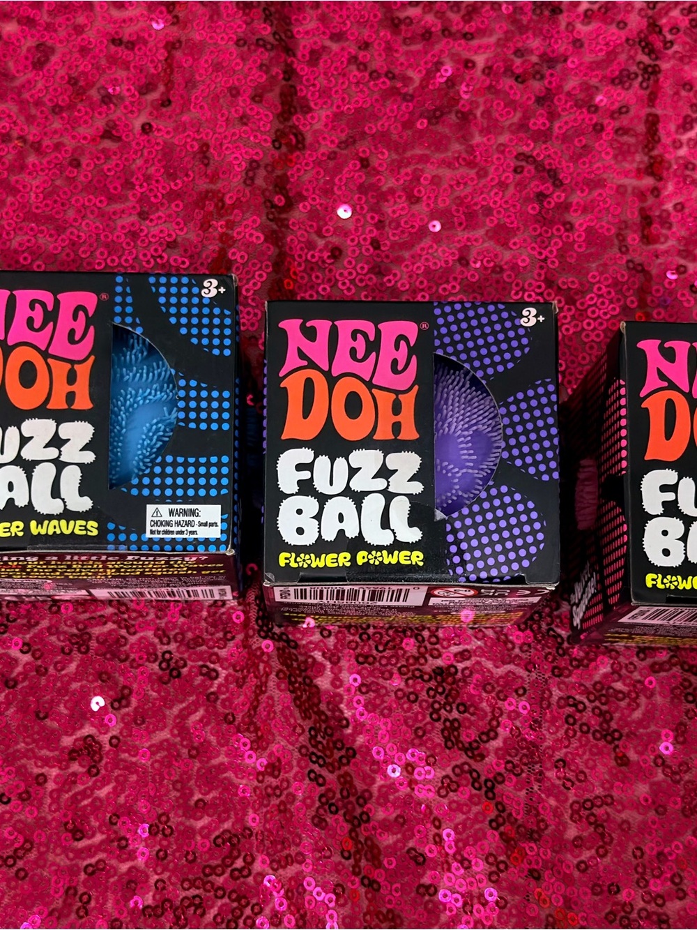Needoh Fuzz Ball Stress Toy - multiple colors